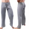 Pantaloni da yoga da uomo Vita bassa con coulisse Dritto Allentato Sottile Sport Elastico in vita Plus Size Pantaloni sportivi da uomo Abbigliamento uomo j2Hr #