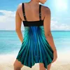 Traje de baño para mujer Traje de playa para mujer Traje de baño Tankini Monokini Traje de baño Traje de baño de dos piezas Traje de baño de verano con estampado Tankini grande 240326