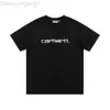 Designer Carharttt T-shirt Carharrt Version correcte de Carthart Lettres brodées T-shirt à manches courtes Hommes et femmes Col rond Lâche Couleur unie Couple Mode