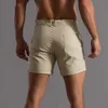 Pantalones de playa para hombre sólido bolsillo de verano sólido shorts sueltos secos rápidos para hombres deportes al aire libre corriendo recta k39h##