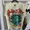 Hellstar T Shirt Zomer Designer Shirts Grafische Tee Kleding Hipster Gewassen Stof Straat Graffiti Belettering Folie Print Vintage Zwart Loszittend Plus Size 8292