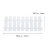 Gates 5Pcs Garden Picket Fence Plastic White Edgings Decorative Landscape Path Panels Outdoor Lawn Protective Guard Patio Edging