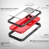 100 ٪ حمراء الفلفل الأحمر IP68 مقاومة للماء لـ iPhone 15 14 13 12 11 Pro Max XS Max XR Case Top Cover Diving Underwater Sweat Sports Sports Case Full Case