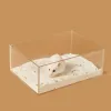 Cages Hamster sable salle de bain petit animal de compagnie sable bain maison formation toilette animal de compagnie sable salle de bain salle de douche animal anti-déversement baignoire boîte