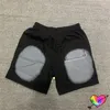 svart w vertabrae shorts män kvinnor intryck plats vertabrae vert logotyp shorts lg dragstring fickor byxor k05e#