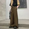 2024 Nya män FI Vintage Loose Casual Wide Leg Straight Suit Pants Man Streewear Show LG Trousers Pants N11l#