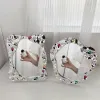 Speglar ins våg dekorativ spegel oregelbunden makeup spegel för sovrum skrivbord prydnad sovsal kosmetiska flickor presentrum borddekor