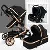 Oreiller bébé poussette 3 en 1 landau avec système de voyage de siège auto Born Comfort 0-36 mois