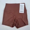 Shorts Women Lu Strort Shorts Hotty Caldo rapido traspirato con collant con allenamento a vita alta e traspira