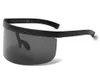 Vintage extra överdimensionerad sköld Visor solglasögon kvinnor platt toppmask speglade nyanser män vindtät glasögon UV400 y2491792757
