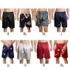 Nowy lato seksowne imitati jedwabne spodnie Pajama wygodne męskie sleep Bottoms Home Beach Party Shorts Pejamas Sgwt1 D5zo#