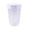 Shaker per polvere in plastica portatile, setaccio per farina, setaccio manuale, agitatore per glassa per zucchero, shaker per cottura, setaccio, utensile da cucina fai da te