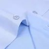 Mens Solid French Cuff Dress Shirt Lång ärm Formella affärsknappar Manliga skjortor Regelbundet passar manschettknappar Skjorta240325