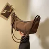 Designer de moda de luxo sacolas imitação de pele de veado veludo nas axilas método stick dumpling bun instagram simples e elegante bolsa feminina de um ombro