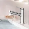 Rubinetti per lavandino del bagno Rubinetto per lavabo estraibile con tubo morbido Rubinetto per acqua fredda semplice e moderno Miscelatore per lavabo multifunzionale