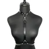 Ligas sexy muslo liguero cinturón pierna arnés lencería de cuero para mujeres cuerpo bondage festival traje gótico fetiche ropa