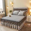 Luxo Cristal de inverno Veludo espessado Salia de cama de flanela queen size de camas acolchoadas não incluindo a fronha 240314