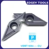 draaigereedschap edgev 10pcs cnc lathe cutter carbide inserts vbmt160404 vbmt160408 vbmt331 vbmt tungstenターニングツールスチールPタイプ