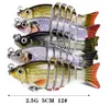 Köder lockt 5 Teile/los Angeln Mti Jointed Harte lebensechte Wobbler 5 cm 25 g 6 Segmente Swimbait Lures1802007 Drop Lieferung Sport im Freien Dheez