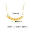 Xuping Jewelry Alloy Yuanbao Fare Wall Pattern Womens Necklace Fashion Ethnic Style用の中空チューブペンダント