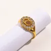 20 -stylowy projektant pasmo marek pierścienie literowe Kobiety złoto Sier Splated Crystal Crystal Stael Stael Wedding Jewelry Drobne rzeźbia