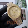 Pass diamond test Luxury Jewelry Watch 42mm Moissanite watch Full Diamond Keep real Designer Classic Hip hop Watch Sapphire mirror High quality Original With box