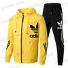 Men's Tracksuits 2024 long-slved quality zipper cardigan hoodie + running pants two-piece mens spring and autumn jogging sportswear set T240326