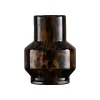 Vasos arranjo de flor pote arte vaso de vidro vintage âmbar leopardo padrão moderno simples ornamento de luxo jar mesa decoração de casa