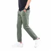 covrlge Uomo Lg Pantaloni New Fi Pantaloni dritti Marca Casual Chino Pantaloni Cott Bottoms di alta qualità Tuta MKX035 i78C #