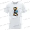 T-shirts hommes Summer Casual T-shirt Get Mad Bad Mood Walking Silent Teddy Bear Short Slve Mens T-shirt Hip Hop Tops Lâche Surdimensionné Hommes Ts T240325
