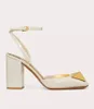 Summer Walk Italie Marque Femmes Sandales Chaussures En Cuir Verni Maxi Goujon Bride À La Cheville Pompe Fête Mariage Talons Hauts Dame Marche Femmes Noir Chunky Talon Robe Boîte À Chaussures