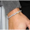 RTS – Bracelet de Tennis en argent Sterling 2Mm-5Mm, Hip Hop VVS Moissanite, en Stock