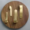 Hooks Punch-free Brass Wall Hook Self Adhesive Behind-door Key Clothes J Shaped Hanger Towel Holder Bathroom Kitchen Accessories