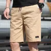 treesolo Summer Shorts Men's Casual White Shorts Solid Color Elastic Waist Bermudas Male 2023 Trends Men's Trousers Pure Cott m7gF#
