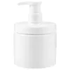 Dispensador de sabão líquido 2 peças, boca larga, garrafa de gel de banho, loção para as mãos, sub-garrafa 500ml, branco, 2 peças