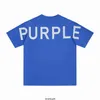 Best Vision High Quality Fashion New Spring/summer Fashionable Classic Back Purple Letter Print Short Sleeves Te