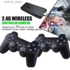 Draagbare gamespelers 4K high-definition videogameconsole 2.4G dubbele draadloze controller geschikt voor 1/FC/retro TV tandheelkundige gameconsole 10000 gamesticks Q240326