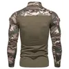 Nowe męskie Kamburek taktyczny odzież wojskowa Koszula walcząca LG Sleeve Tight T Shirt Costume B8EB#