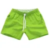 swobodny stały kolor letni szorty plażowe spodnie mężczyźni puszki sznurkowe szybkie suche męskie stroje kąpielowe l3ag#