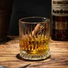 Theekopjes 460 ml verticaal gestreepte transparante glazen whisky wijnbeker buitenlandse bar bier spirit groothandel