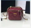 New Chain Cosmetic Bag Crossbody Bags PU Material Shoulder Bags Tassel Decoration Small Sling Bags for Women 12*11*8cm