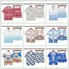 Modedesigner Hawaii Beach Casual Shirt Set Summer Men's Business Shirt Kort ärm Top Loose Shirt Asiatisk storlek M-XXXL Z416