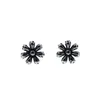 Stud Japanese/Korean Flower Earrings Old Vintage Hip-Hop Niche High-End Titanium Steel Color Retention Fashion Charm Jewelry Drop Deli Otkhw