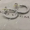 21ss dy desginer David Yurma Jewelry 최고의 품질 귀걸이 단순하고 우아한 인기있는 꼬인 로프 패션 반지 David Earring Punk Jewelry Band Fashion David 923