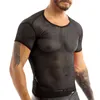 Męskie seksowne spostrzeżone koszulki koszulki rybakowe pullover LG Sleeve Muscle