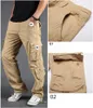 2023 Pantalon cargo Hommes Combat Travail Militaire Salopette Droite Tactique Lg Pantalon Multi-Poche Baggy Casual Cott Slacks Pantalon G10A #