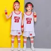 サマーチャイルドレンズバスケットボールユニフォームスーツ男の子と女の子ジャージー中国チーム学生スポーツウェアセット240318