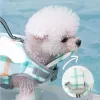 Gilet Strisce riflettenti Giubbotto di salvataggio per cani Cinghie regolabili Gilet di sicurezza per cani per feste in piscina e gite in spiaggia Attività acquatiche di nuoto