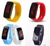 Boys Girls Digital Watch Gift Children Led Bracelet Electronics Wrist Watches Multicolor Plastic Strap 1dh J23580301