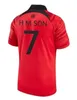 2024 Sydkorea Soccer Jersey Son Heung-min Kang i Lee National Team New 2024 2025 Red Black Fan Player Version Fotbollsskjorta Men Kids Kit Set Home Away Men Uniform